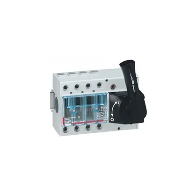 Separator rotativ cu fuzibile - 63 A - 4P - front handle, negru - 7 module