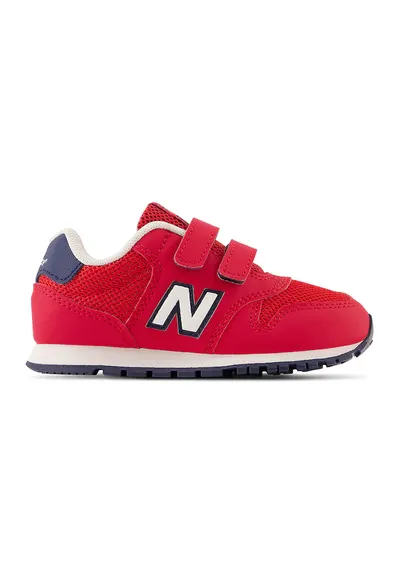 Pantofi sport 500 cu velcro - Rosu vermillion/Albastru
