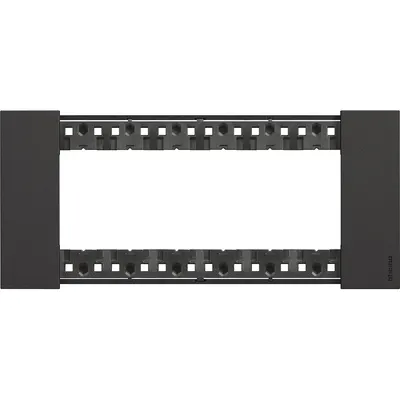 Rama ornament 6 module Bticino Living Now KA4806KG, negru