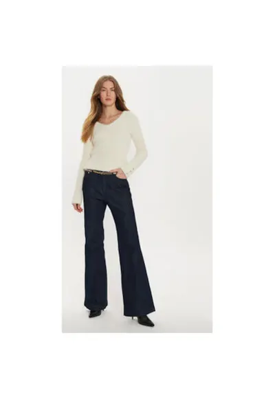 Pulover dama - 304481741 - Poliamida - Bej - Bej
