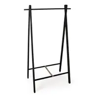 Suport pentru haine negru din lemn de mesteacăn 91x151x50 cm Daiki – Yes Everyday
