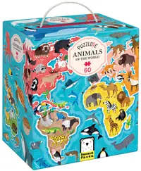 Puzzle pentru copii Banana Panda din 60 de piese - Animalele din lume