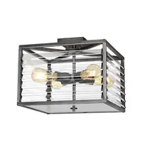 Corp de iluminat decorativ pentru exterior, Louvre 4 Light Flush Light