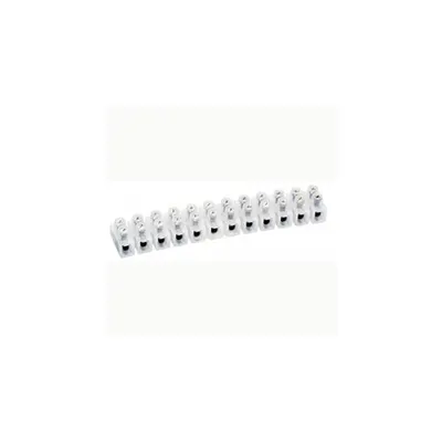 Connection strip Nylbloc - capacity 6 mm² - max. current 41 A - alb