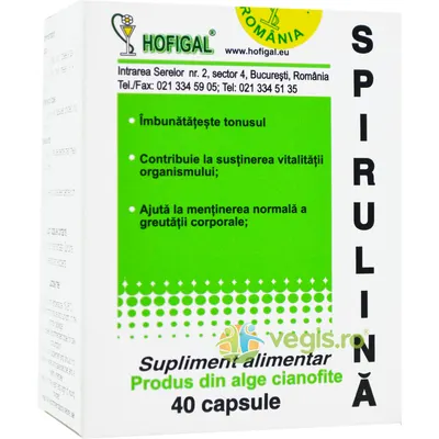 Spirulina 500mg 40cps