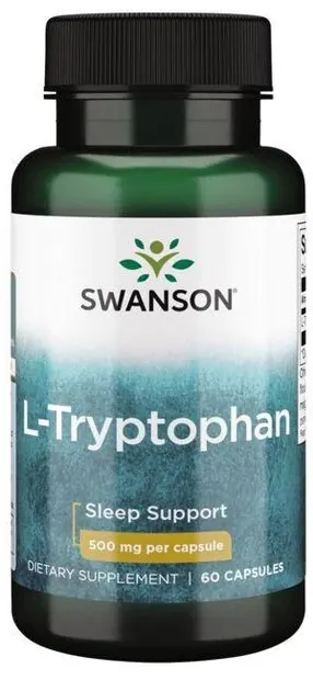 L-Tryptophan, 500 mg, 60 capsule, Swanson