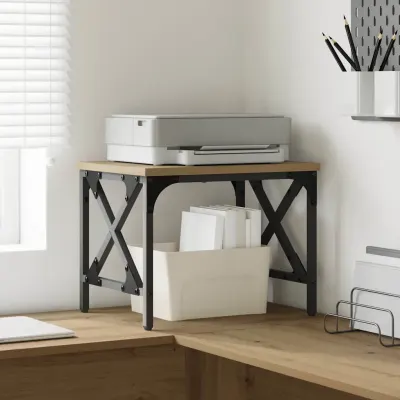 vidaXL Suport pentru imprimantă Stejar Artizanal 40 x 30 x 31 cm