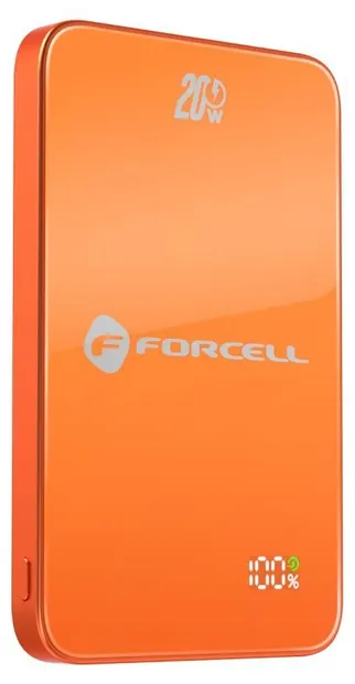 Baterie portabilă Forcell - F-Energy SuperSlim F5K8, 5000 mAh, MagSafe, portocaliu