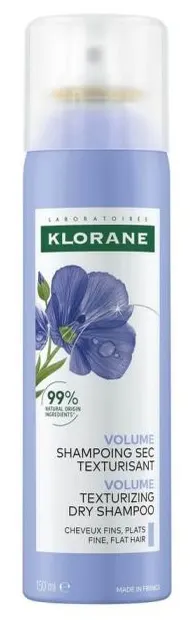 Klorane Flax Șampon uscat texturant pentru păr fin, 150 ml