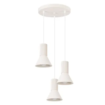 Lustră bej din metal ø 30 cm Niru – Sollux