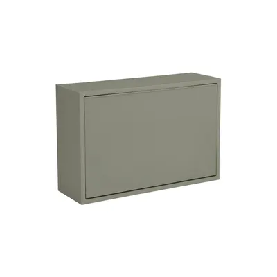 Coș de gunoi verde prăfuit de montat pe perete din plastic reciclat Mini Box – ReCollector
