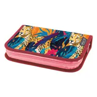Penar echipat 1 fermoar, cu 1 clapa, 26 piese, Herlitz Jungle