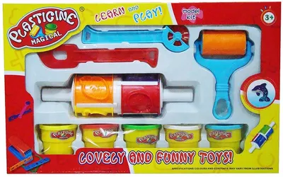 Set pentru joc Raya Toys - Plastilina pentru modelat, cu accesorii