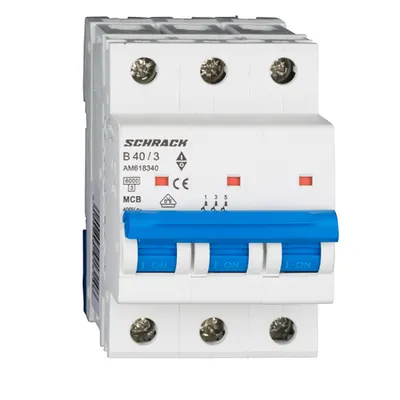 Intreruptor automat modular (MCB) AMPARO 6kA, B 40A, 3-poli