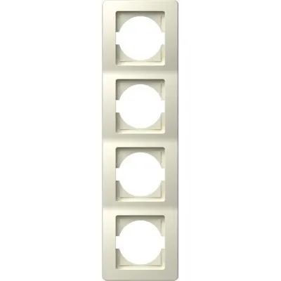 Ekonomik Rama 4P IP20 Crem, TEM Modul TEM-OE41IW-U