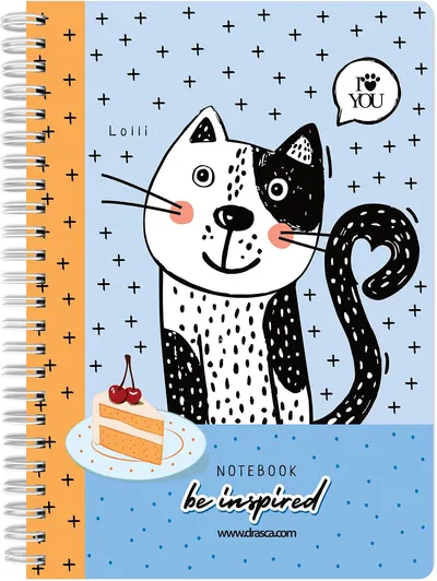Caiet spiralat Drasca Be Inspired - Lolli, A5, 80 de coli