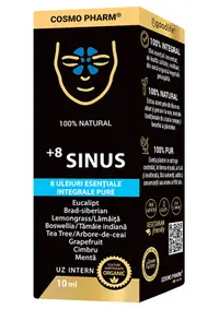 Mix de uleiuri esentiale +8 Sinus, 10ml, Cosmopharm