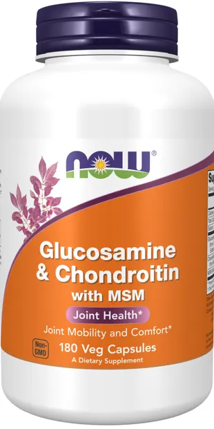 Glucosamine & Chondroitin + MSM, 180 capsule, Now