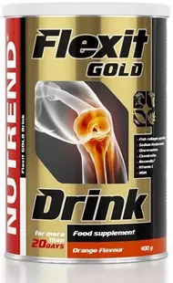 Flexit Drink Gold, portocale, 400 g, Nutrend