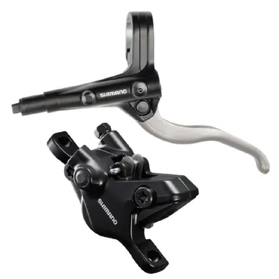 Frana pe Disc Set Asamblat Shimano, J-Kit, Bl-Mt401(l), Br-Mt410(f), Levier Argintiu, Fara Adaptor, Placute Resin, Furtun Sm-Bh59-Ss 1000mm Negru, Incl. Oliva Insertie Conectare, Negru, Ambalat Ind.