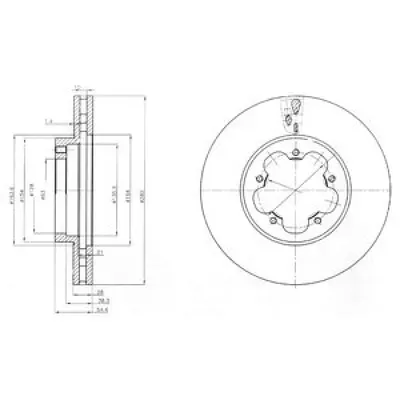 Disc frana DELPHI BG4007