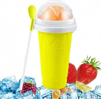 Pahar pentru Facut Slushy, MilkShake si Suc Inghetat - Galben