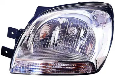 Far stanga (H4, electric, manual, fundal cromat, fundal transparent) KIA SPORTAGE 2004-2008