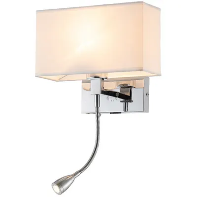 ROSA LED Aplica de perete 3W 4000K + 1XE27, CHROME