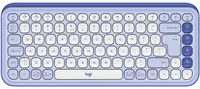 Tastatură Logitech - POP Icon, fără fir, Lilac & Off White