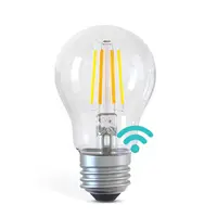 Bec LED inteligent cu WiFi AlecoAir BE27 Clear, Temperatura lumina reglabila, Control prin asistenti vocali