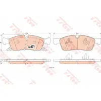 Set placute frana, frana disc TRW GDB4603