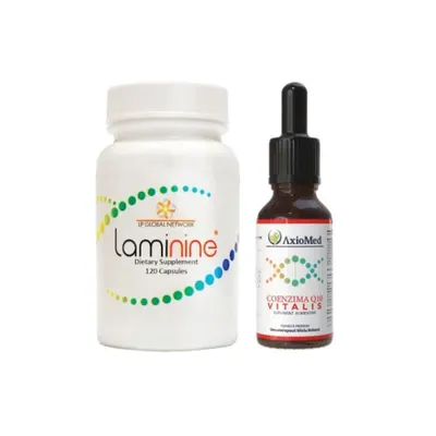 AxioMed Pachet Premium Laminine + Coenzima Q10 Vitalis – supliment pentru regenerare și energie