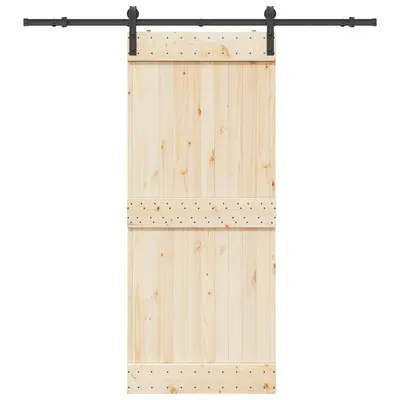 Gossi set feronerie pentru usi glisante, negru, 200 cm, otel