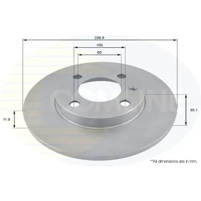 Disc frana COMLINE ADC1402
