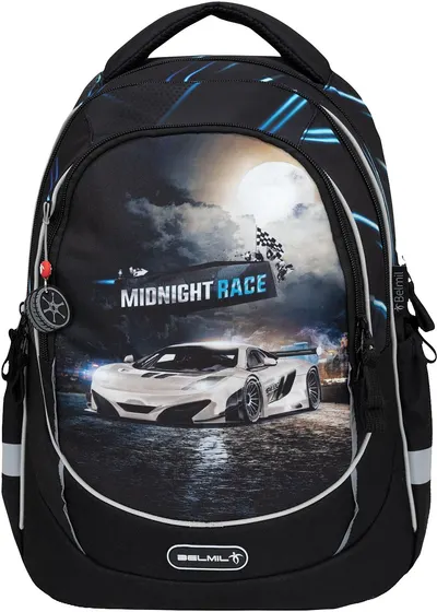 Ghiozdan cu bază rigidă Belmil Leisure Plus - Midnight Turbo