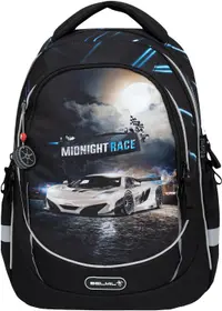 Ghiozdan cu bază rigidă Belmil Leisure Plus - Midnight Turbo