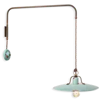 Applique D.40 / Wall Lamp D.40 Retro Country Finish Via - Vintage Azzurro C1447