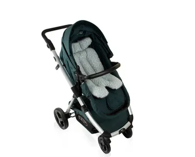 Saltea cu doua fete pentru carucior si scaun de masa BabyJem Verde