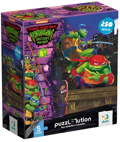 Puzzle DoDo din 250 piese - Țestoasele Ninja: Leonardo și Rafael