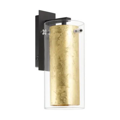 Lampa perete PINTO GOLD negru 220-240V,50/60Hz