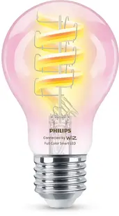 Bec inteligent Philips - Filament, 6.3W LED, E27, A60, RGB, dimmer