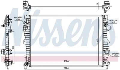 Radiator racire motor potrivit LAND ROVER DISCOVERY SPORT, RANGE ROVER EVOQUE 2.0 2.0D 2.0DH 12.14