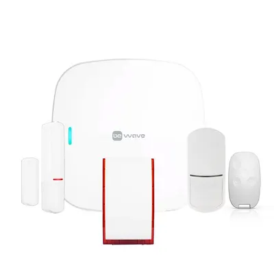 Kit sistem antiefractie smart wireless All-In-One Satel Be Wave WIFI KIT, LAN, WiFi, 2.4 / 5 GHz, 868 MHz, acumulator 3200 mAh, slot card, cu sirena de interior