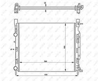 Radiator apa racire motor RENAULT KANGOO, KANGOO BE BOP, KANGOO EXPRESS 1.2-1.6LPG dupa 2008