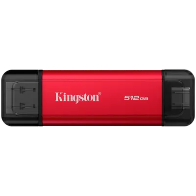 Kingston 512GB Dual USB-A/C Portable SSD, Up to 1050MB/s USB 3.2 Gen 2