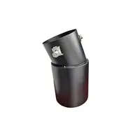 Ornament toba inox universal negru mat diametru 76mm Cod: M82