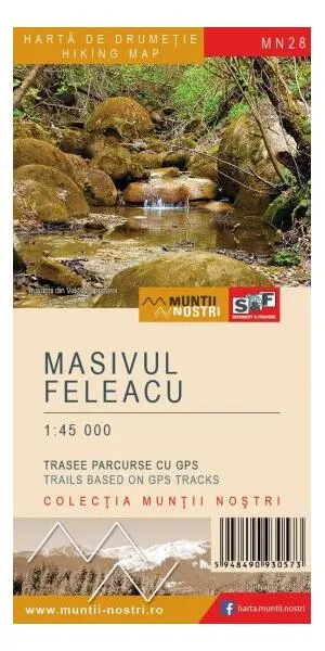 Masivul Feleacu. Hartă de drumeție - Paperback - ***