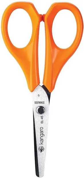 Foarfece pentru copii Kangaro - EL-45, 12 cm, portocale