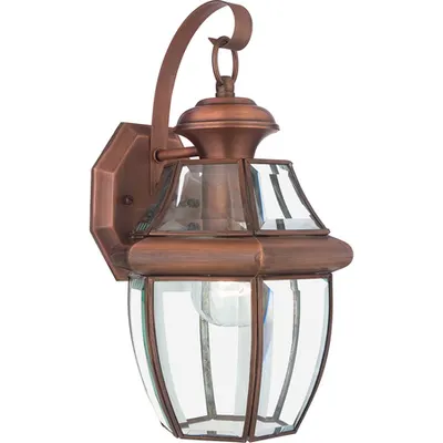Aplica Newbury 1 Light Medium Wall Lantern – Aged Copper
