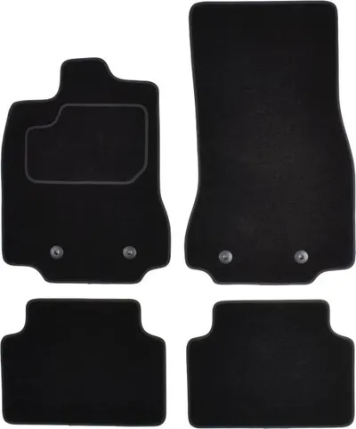 Covorase auto (set, velur, 4 bucati, culoare negru) JAGUAR XF intre 2008-2015
